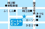 �r�[�g���s���A���]�X�܂ł̒n�}